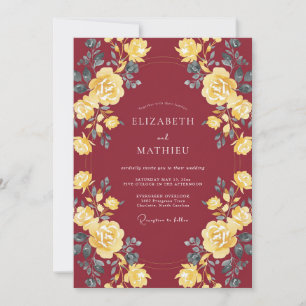 Convites Casamento de Outono com Acabamento Marrom