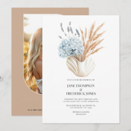 Convites Casamento de Outono com Estilo Costeiro - Código Q