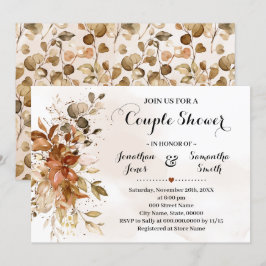 Convites Casamento de outono do Chá Eucalyptus no outono de