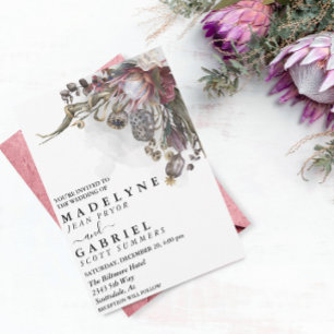 Convites Casamento de Outono Gótico Floral Assustador de Ha