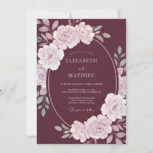 Convites Casamento de Outono Majestoso em Borgonha