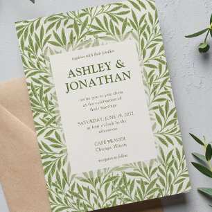 Convites Casamento de Padrão Selvagem de William Morris