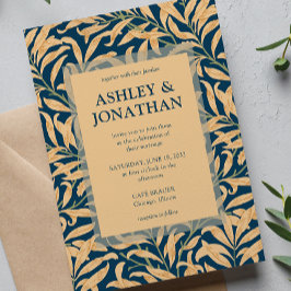 Convites Casamento de Padrão Selvagem de William Morris