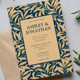 Convites Casamento de Padrão Selvagem de William Morris