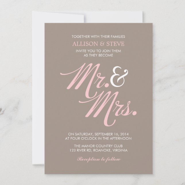 Convites Casamento de padrões em quadrinhos (Frente)