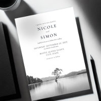 Casamento de Paisagem de Aquarela de Árvore Wanaka