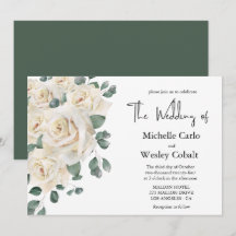 Casamento de paisagens branco e Rosa verde minimal