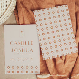 Convites Casamento de Palm primavera retro