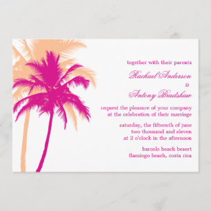 Convites Casamento de Palm Trees