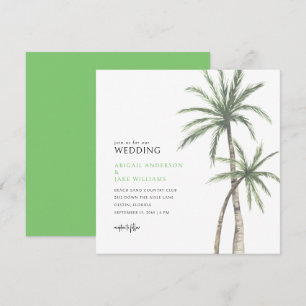 Convites Casamento de Palmeira Verde Lima