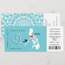 Casamento de Passagem de Bilhete nas Filipinas