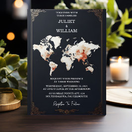 Convites Casamento de Passagem de Embarque de Bilhete de Av