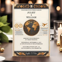 Casamento de Passagem de Passaporte de Tíquete de 