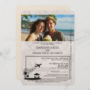 Convites Casamento de Passaporte da República Dominicana do