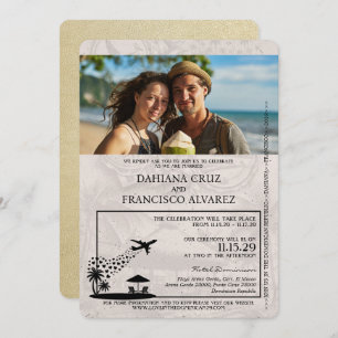 Convites Casamento de Passaporte da República Dominicana do