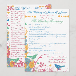 Convites Casamento de Pássaros Flor de Ameixa Azul Silvestr