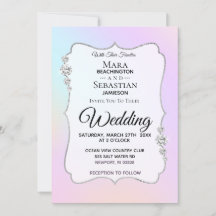 *~* Casamento de Pastel com Gradiente de Aquarela 