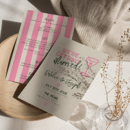 Convites Casamento De Pastel Whimsical Em Uma Única Manuscr