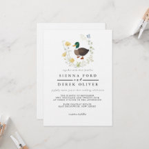 Casamento de Pato-real com Flor Silvestre