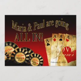 Convites Casamento de Paul Las Vegas Deluxe | ouro negro ve