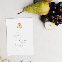 Casamento de pera perfeito minimalista