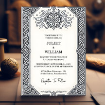 Casamento de Pergaminho Medieval Nórdica Celta do 