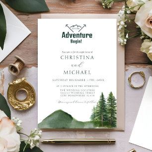 Convites Casamento de Pinheiros da Floresta Russa da Flores