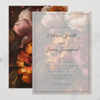 Casamento de Pintura Floral Romântica Elegante