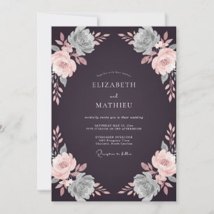 Convites Casamento de Plum Succulento Eucalipto Temperament