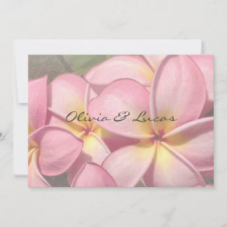 Convites Casamento de Plumeria de Flor Tropical