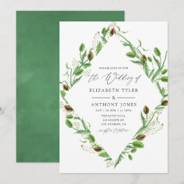 Convites Casamento de Poppias Rosa-d'Água