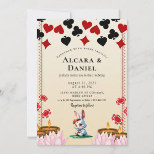 Convites Casamento de Pôquer no Casino Las Vegas