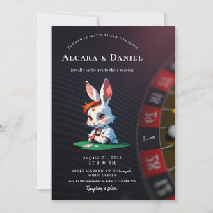 Convites Casamento de Pôquer no Casino Las Vegas