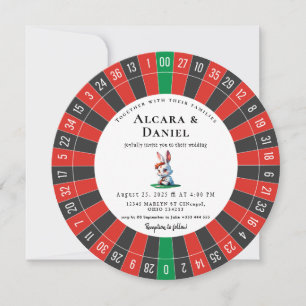 Convites Casamento de Pôquer no Casino Las Vegas