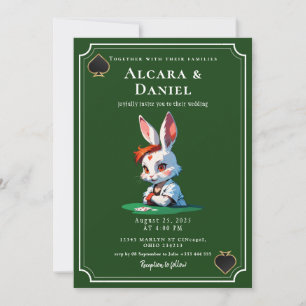 Convites Casamento de pôquer no Casino Las Vegas
