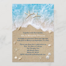 Casamento de Posto Blue Beach Waves e Starfish