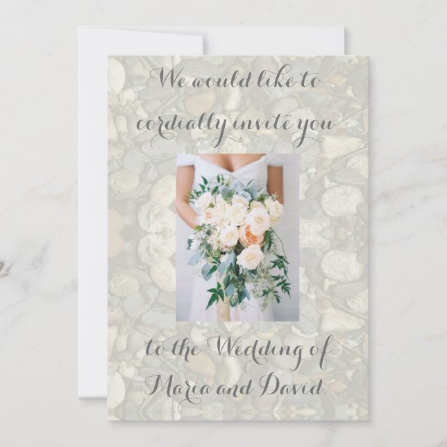 Convites Casamento de praia (Frente)