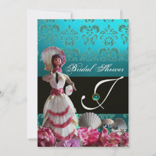 CONVITES CASAMENTO DE PRAIA AZUL - MONOGRAMA DE CHÁ DE PAN