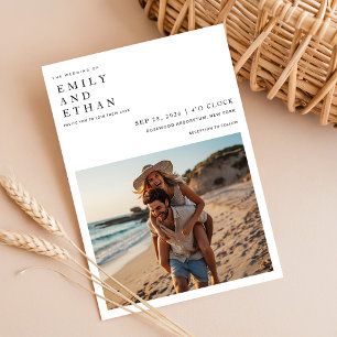 Convites Casamento de praia com código Qr de fotografia min