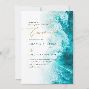 Convites Casamento de Praia da Linha Shoreline Beach do Pix