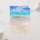 Convites Casamento de praia de destino tropical do oceano a (Frente/Verso In Situ)