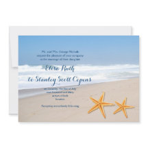 Casamento de praia de verão com estrelas