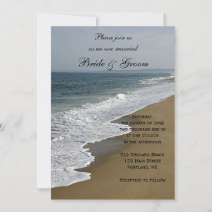 Convites Casamento de praia e costa oceânica