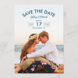 Convites Casamento De Praia No Oceano Azul Salva A Data