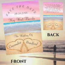 Casamento de Praia Rosa Blush 2 Corações Casamento