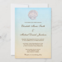 Casamento de praia tropical do Seashell