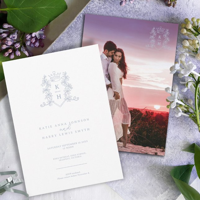 Convites Casamento de prata branco da copa do coração da cr (Criador carregado)