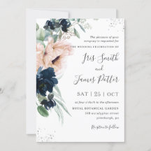 Casamento de Prata Floral de Marinho  de Esfregões