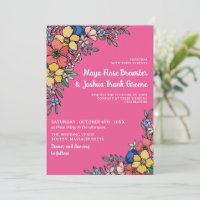 Casamento de Primavera de Verão com flores colorid
