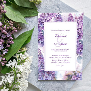 Convites Casamento de Primavera de Verão de Frame Floral Li